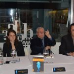 Presentación de El misterio del hipocampo en Coslada, con Joaquín Leguina y Juan Antonio Bueno