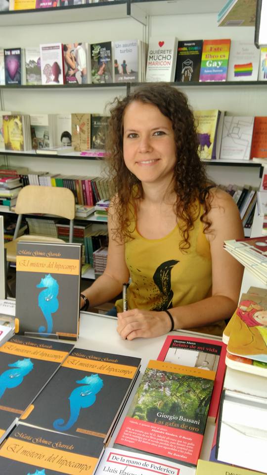 Firma El Misterio del hipocampo en la Feria del libro de Madrid
